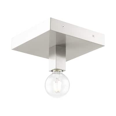 Livex Lighting Solna Single Light 9" Wide Flush Mount Ceiling Fixture