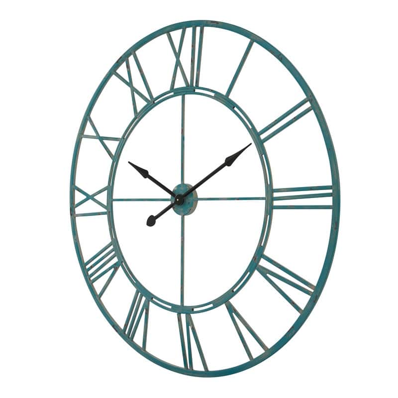 UTOPIA ALLEY Oversized Roman Round Wall Clock - Large Wall Clock, Roman Numeral Wall Clock, Decorative Wall Clock 43.5"D