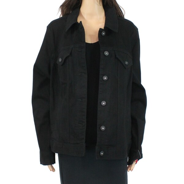 black denim jacket size 22
