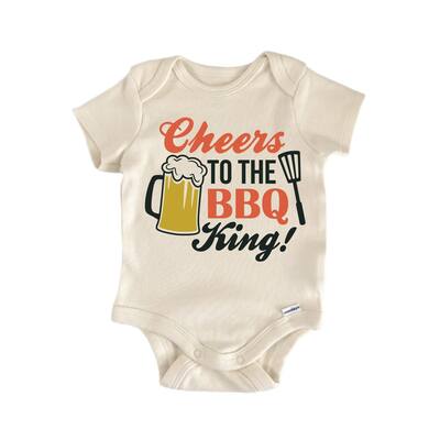 Cheers To The Bbq Father's Day Beer - Baby Boy Girl Clothes Bodysuit Funny Cute