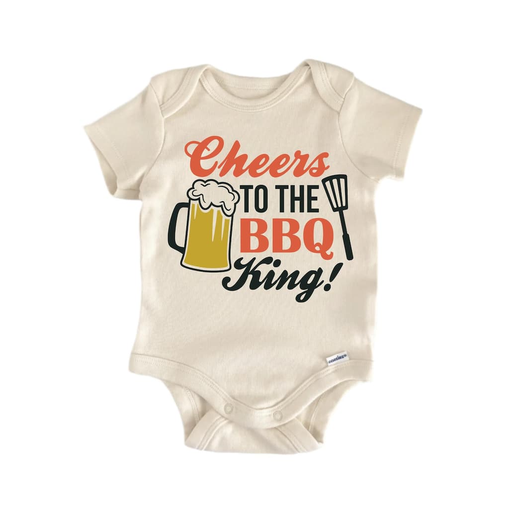Cheers To The Bbq Father's Day Beer - Baby Boy Girl Clothes Bodysuit Funny Cute