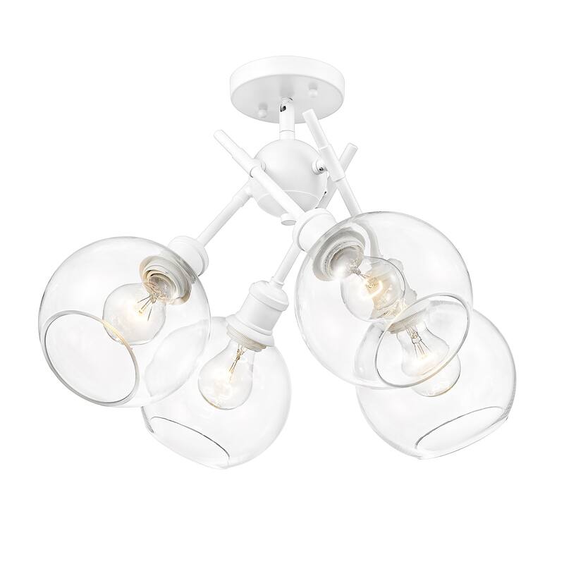 Axel 6.5" Wide 4-Light Semi-Flush