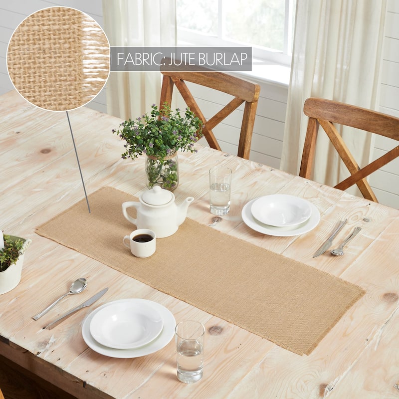 Jute Burlap Natural Runner