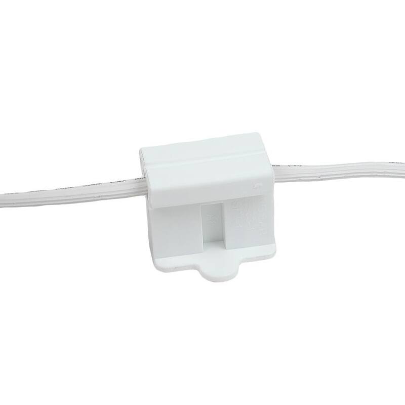 SPT1 Female Plug, Snap On Vampire Plugs, White, Polarized, 8 AMP, 5 Pack - Medium