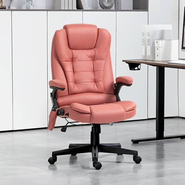 HOMCOM 6 Point Vibrating Massage Executive Office Chair with Heat - On Sale  - Bed Bath & Beyond