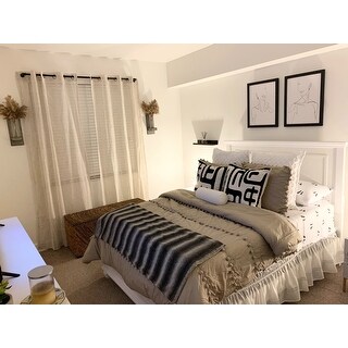 Madison Park Tracie Pom Pom Cotton Comforter Set On Sale Overstock Madison Park Tracie Pom Pom Cotton Comforter Set On Sale Overstock