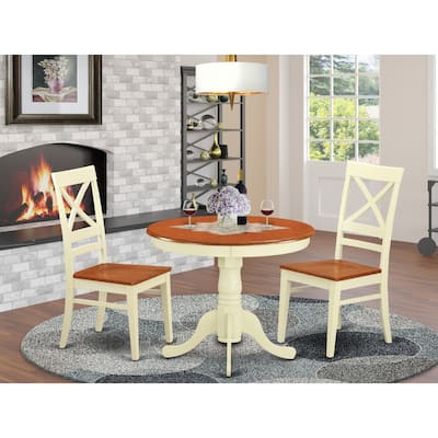 Round Dining Table Set with Chairs - Kitchen Table for 4 - Modern Dining Room Furniture