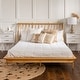 preview thumbnail 24 of 88, Middlebrook Blaney Solid Wood Spindle Platform Bed Light Oak - Queen