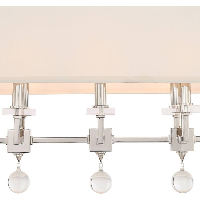 Crystorama Lighting Group Paxton 8 Light 17" Wide Linear Chandelier