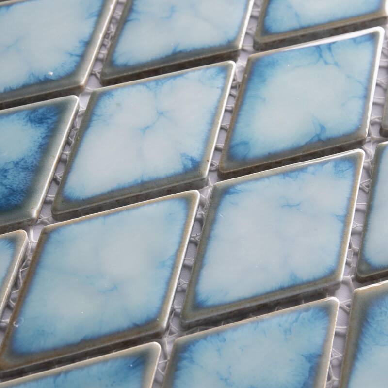 Merola Tile Hudson Kite Marine 10-1/8" x 11-3/4" Porcelain Mosaic Floor and Wall Tile