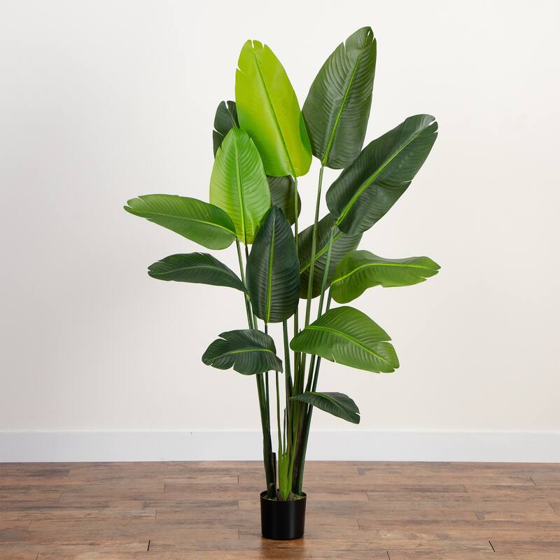 Potted Travelers Palm Artificial Tree - 6' - Green