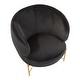preview thumbnail 30 of 29, Chloe Velvet/ Gold Metal Accent Chair - N/A