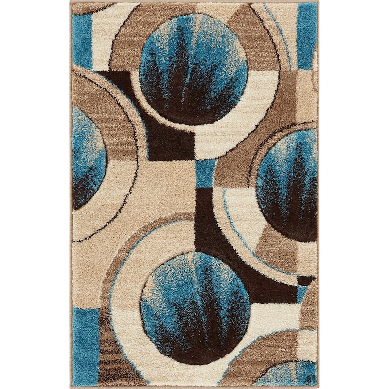 Well Woven Ruby Yolo Modern Area Rug
