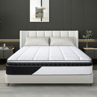 14 Inch Medium Firm Mattresses Hybrid Mattress Gel Memory Foam,Coils Innerspring