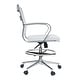 preview thumbnail 37 of 38, Office Chair With Arms Stools For Counter Height Bar Office Wheels PU Leather Rest Tilt Swivel Work Office Standing Desk