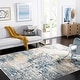 preview thumbnail 2 of 8, SAFAVIEH Skyler Diny Vintage Boho Distressed Rug - Navy/Gold - 5' 5" x 7' 7"