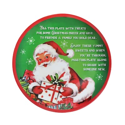 Mr. Christmas 12 in. Santa's Giving Plate