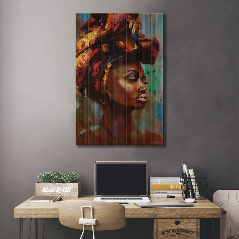 Let You Love Me Print On Wood by Tatyana Yabloed - Multi-Color