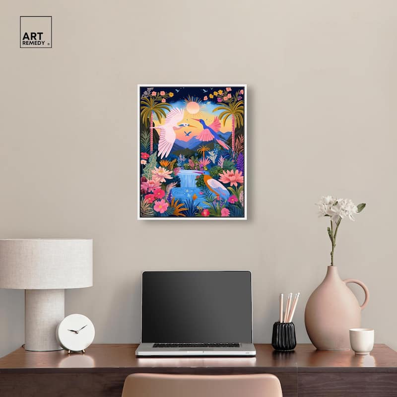 Waterfall Haven Canvas by Art Remedy
