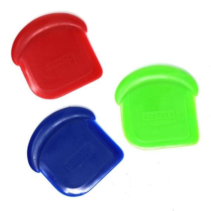 Norpro 3pc My Favorite Nylon Pot and Pan Food Scraper Set - Blue, Green & Red - 3 Sets