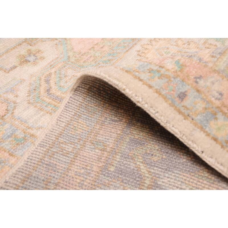 ECARPETGALLERY Hand-knotted Jules Serapi Ivory Wool Rug - 8'2 x 10'3