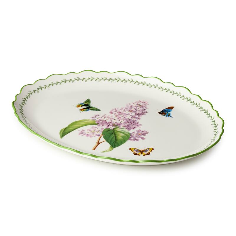 Certified International Mirabella Oval Platter 16" x 12" - 16.00"L x 11.75"W x 1.25"H