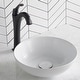 preview thumbnail 2 of 11, KRAUS 13 inch Viva Round White Porcelain Ceramic Vessel Bathroom Sink