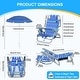 preview thumbnail 4 of 9, Kids Beach & Camping Chair with Backpack Straps, Tilt Umbrella, 5 Recline Positions, Cup Holder & Storage