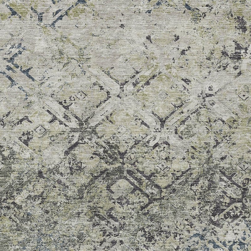HomeRoots Geometric Transitional Rectangle Outdoor Rug
