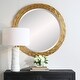 preview thumbnail 6 of 4, Uttermost 08193 Celeste 36" Diameter Circular Framed Bathroom Mirror