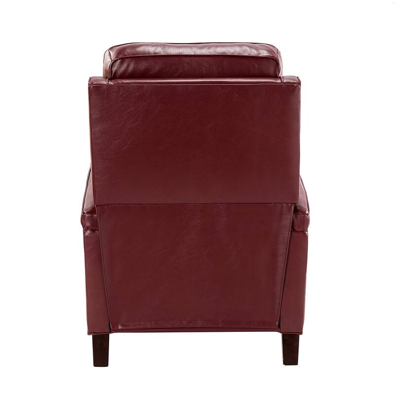 Gaspar Mid-Century Modern Pushback Recliner with Nailhead Trim by HULALA HOME