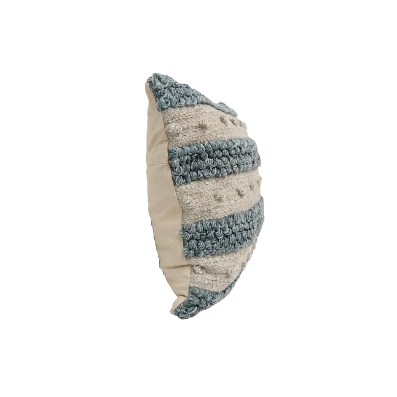 Home&Manor Vichy Wool & Cotton Designer Throw Pillow