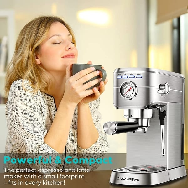 COMMERCIAL CHEF Coffee Machine, Single Serve Coffee Maker, Portable Coffee  Maker Single Serve with 13 Ounce Water Tank
