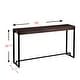 preview thumbnail 35 of 55, SEI Furniture Macen Modern Narrow Industrial Console Table
