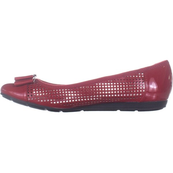 anne klein red flats