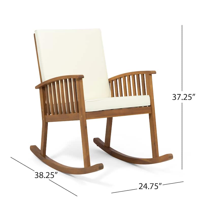 Casa Acacia Wood Rocking Chairs (Set of 2) by Christopher Knight Home