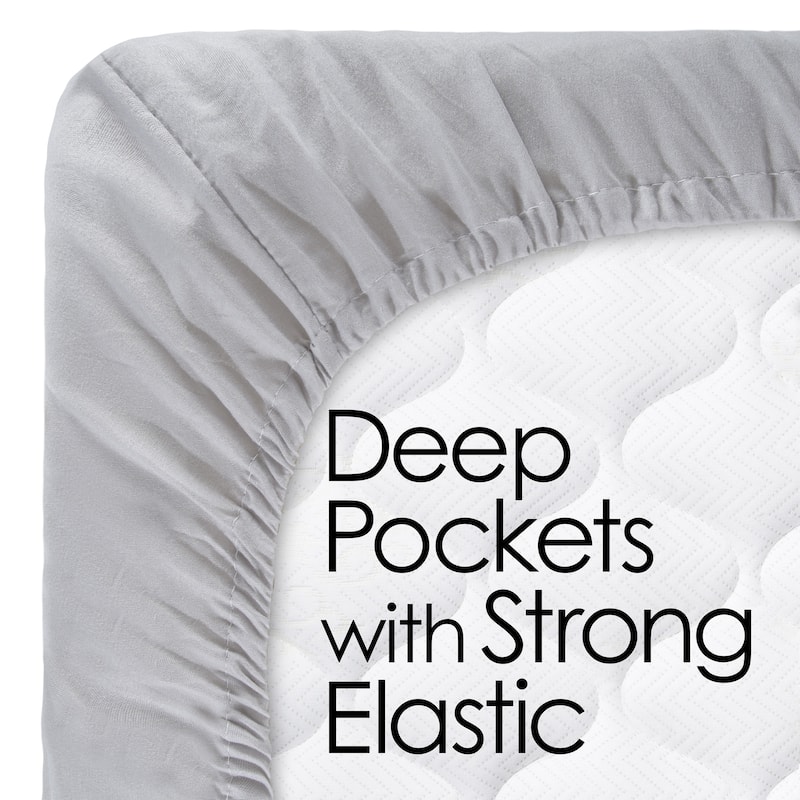 Brushed Microfiber Sheet Set- Embossed Checkered Bed Linens - Deep Pocket Fitted & Flat Sheets, Pillowcases by Windsor Home