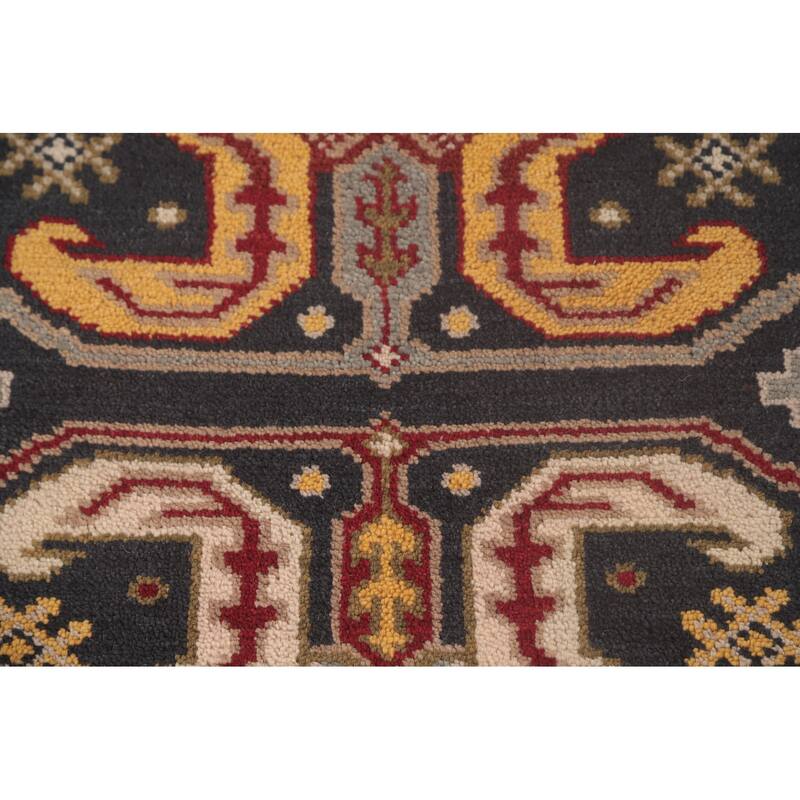 Kazak Runner Rug Hand-Knotted Wool Carpet - 2'6"x 9'8"