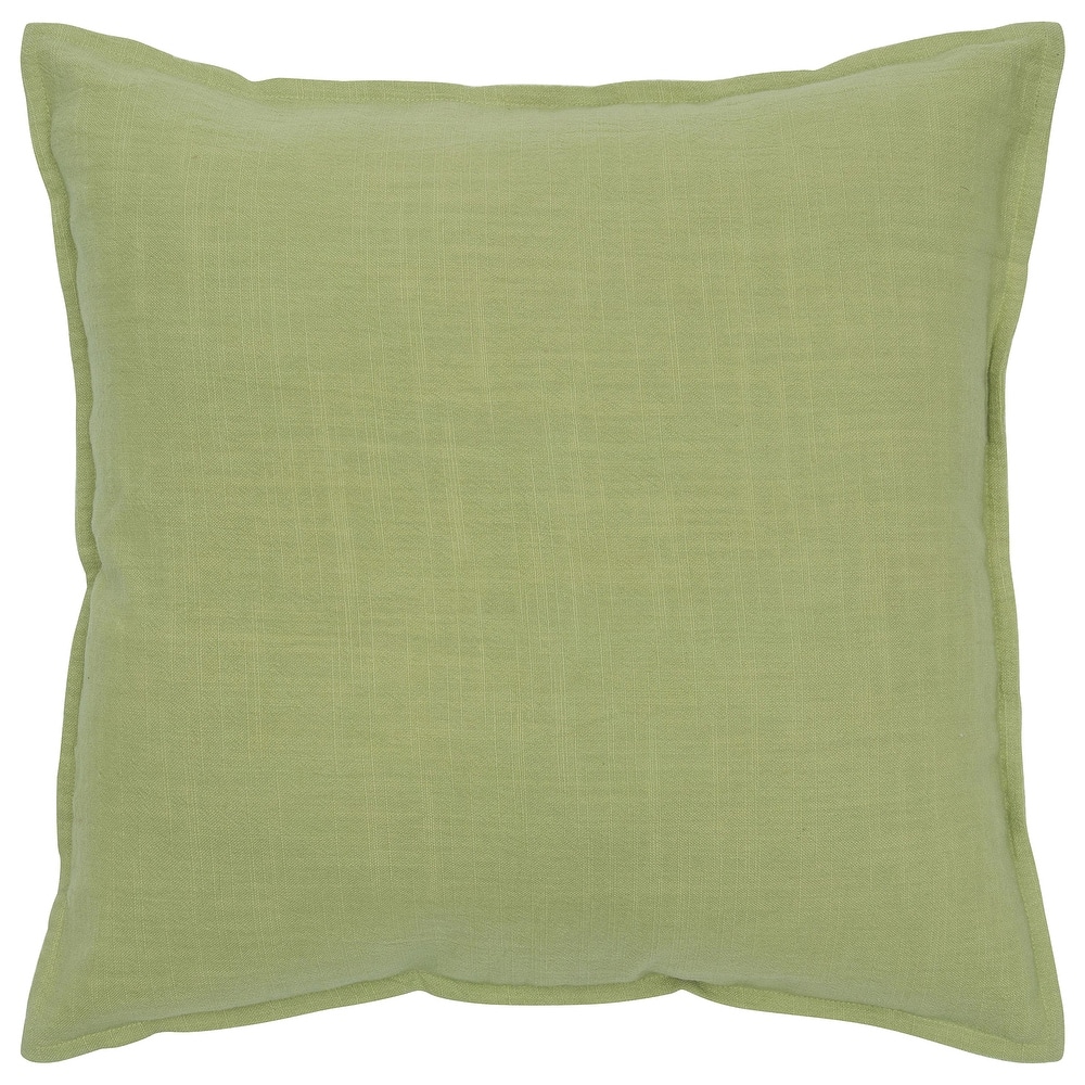 Rizzy Home Cotton Slub Solid Decorative Throw Pillow, 20x20