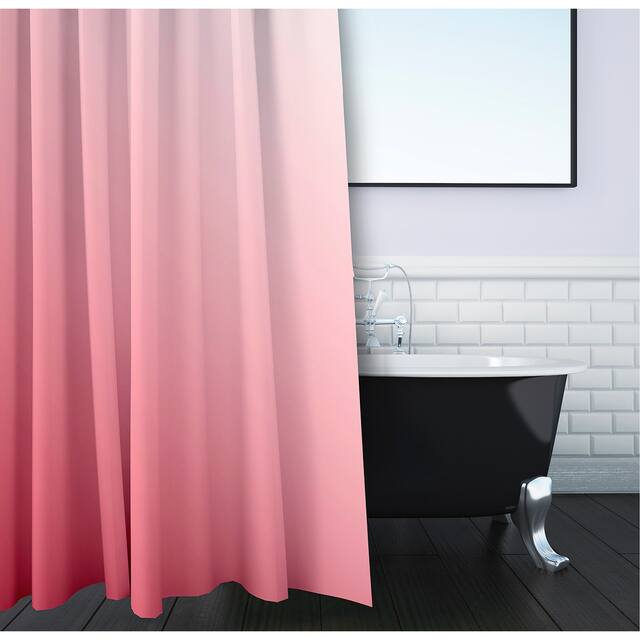 71 x 74-inch Coral Ombre Shower Curtain