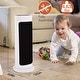 preview thumbnail 4 of 3, Electric Space Heater, 1500W Ceramic Tower Fan Heater, Digital LED Display, Auto - 6*20*6