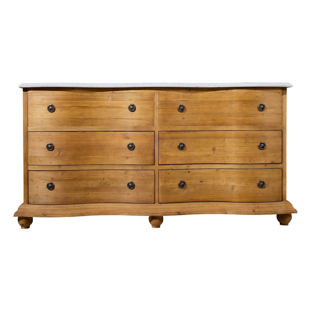 Reclaimed Pine Double Serpentine Vanity