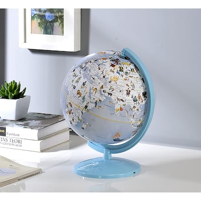 12.75 in. Animals Atlas World Globe Night LIght