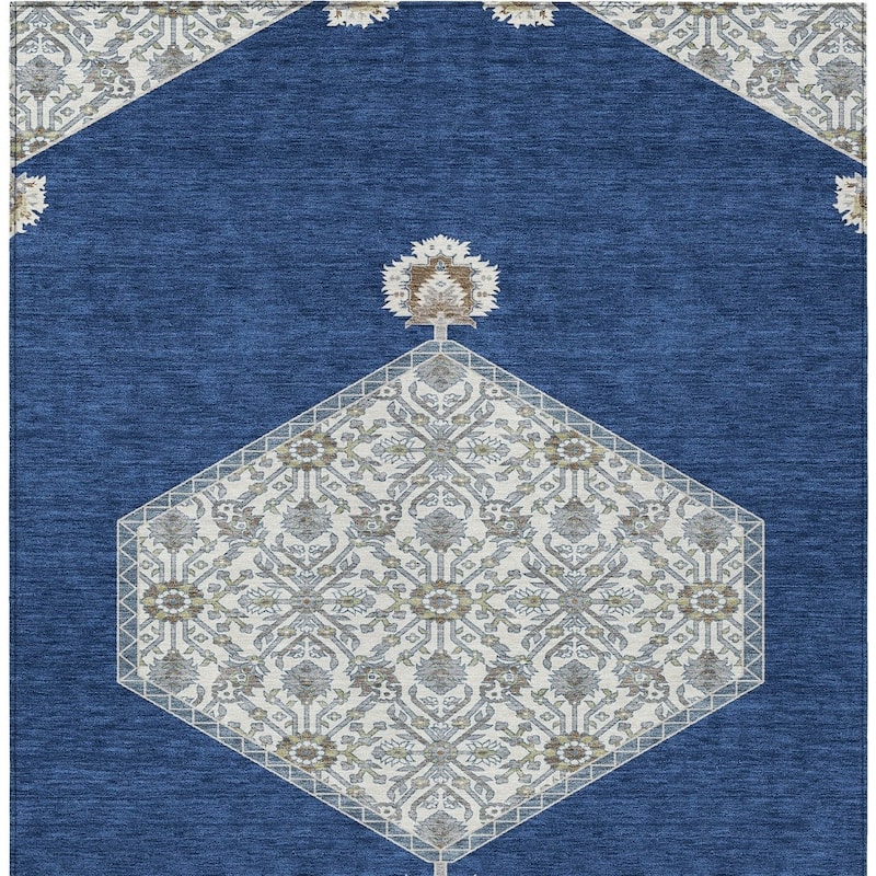HomeRoots Oriental Traditional Rectangle Outdoor Rug