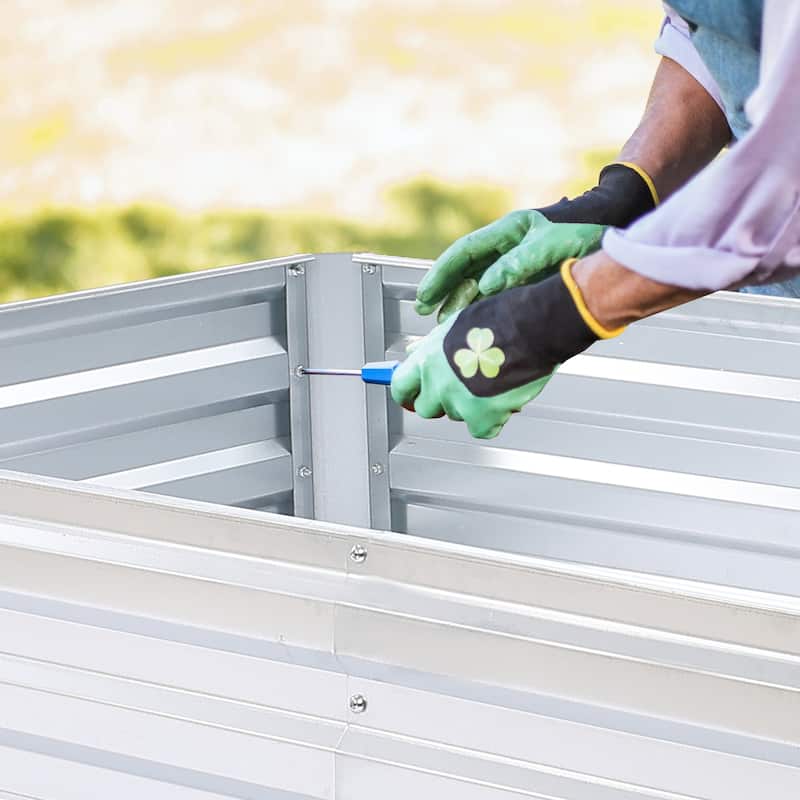 72in Rectangular Galvanized Steel Raised Garden Bed
