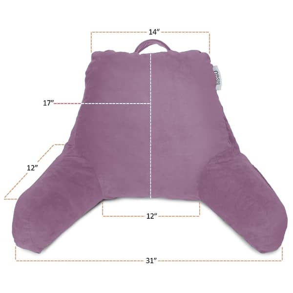 dimension image slide 27 of 62, Nestl Memory Foam Reading Pillow with Backrest, Arms and Pockets