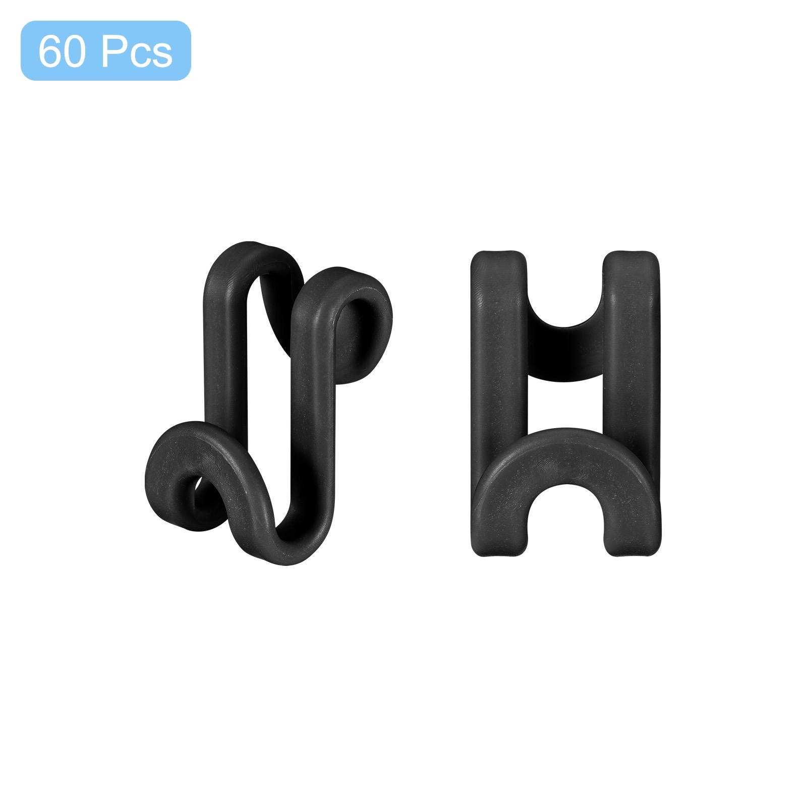 Clothes Hanger Connector Hooks, 60Pcs - ABS Hanger Extender Hooks
