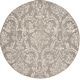 preview thumbnail 23 of 115, Nourison Jane Farmhouse Vintage Indoor only Damask Area Rug 5'3" x Round - Grey