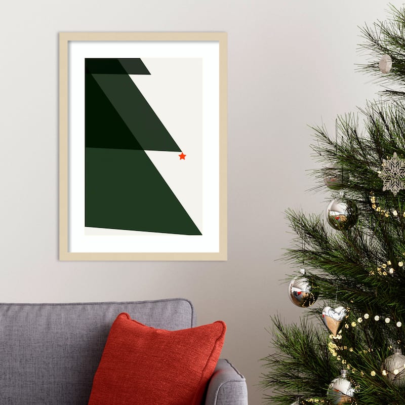 Silent Night 2 by Kubistika Wood Framed Wall Art Print