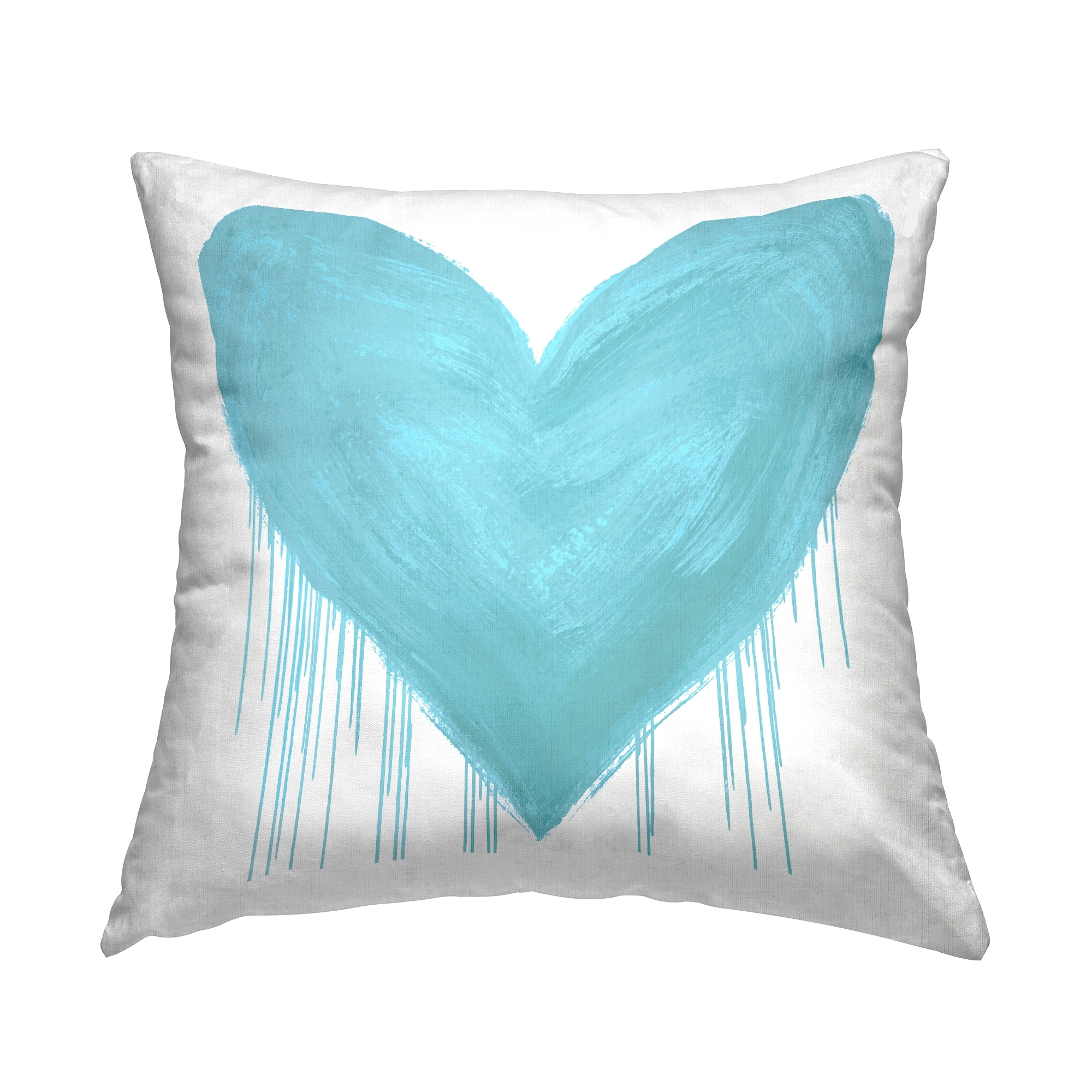 Stupell Industries Blue Heart Dripping Shape Printed Throw Pillow Design by  Lindsay Rodgers - On Sale - Bed Bath & Beyond - 37371401